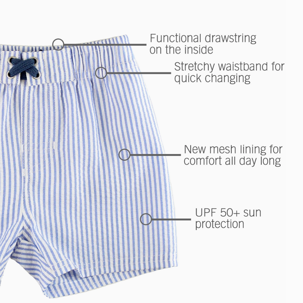 Stripe Swim Shorts