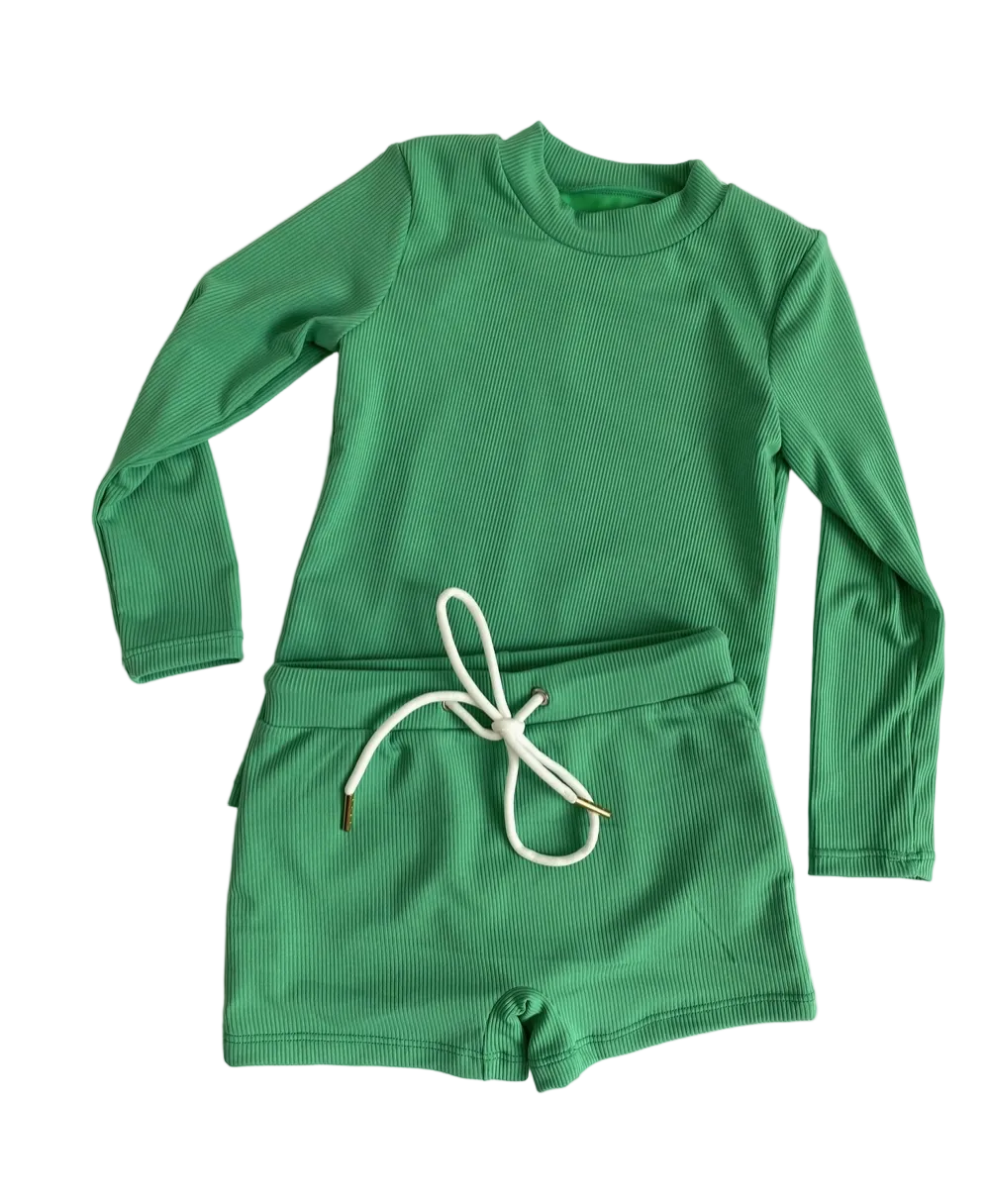 Canyon Ribbed Two Peice Swim Set