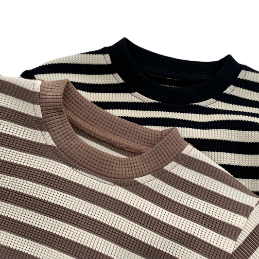 Striped Waffle Set