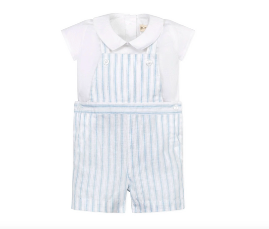 Linen Shortie Overall Set