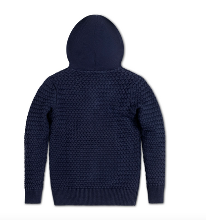 Hooded Half Zip Organic Sweater