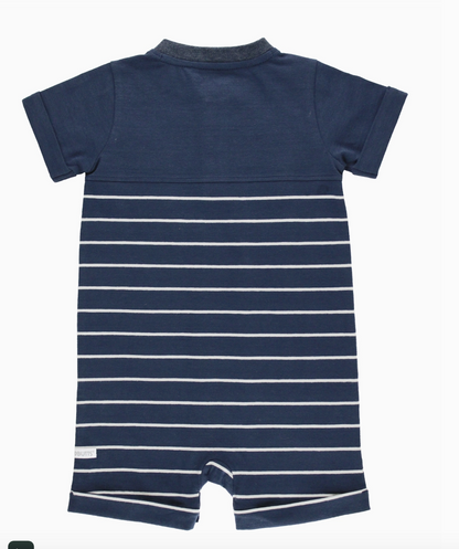 Stripe Henley Romper