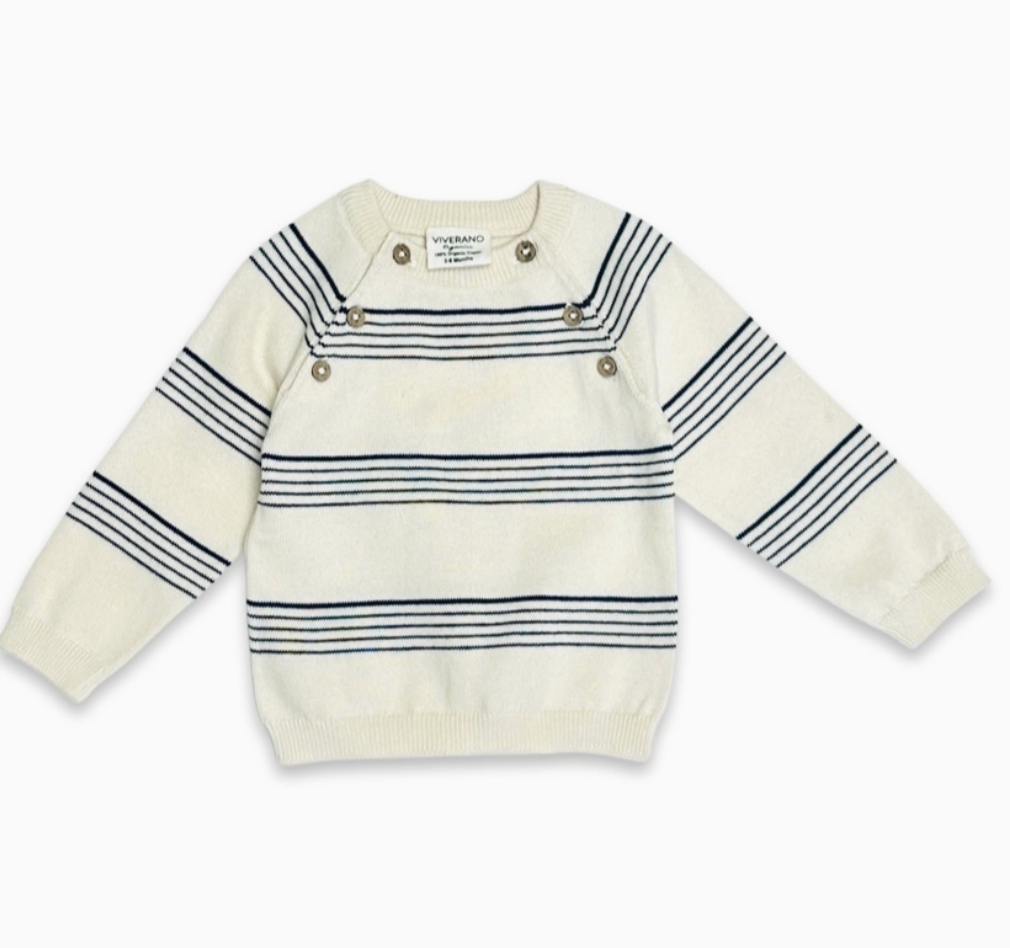 Stripe Knit Pant Set