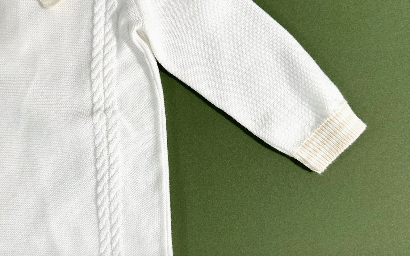 Cable Knit Collared Jumpsuit