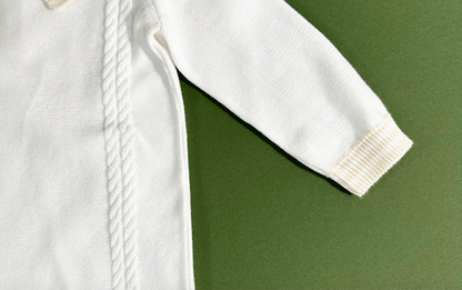 Cable Knit Collared Jumpsuit