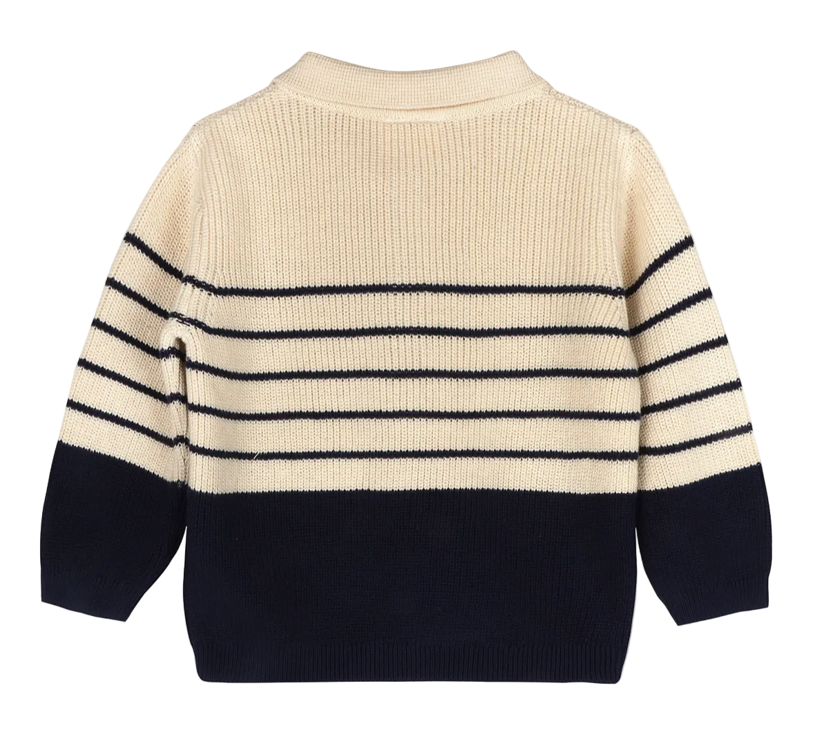 Knit Stripe Collared Set