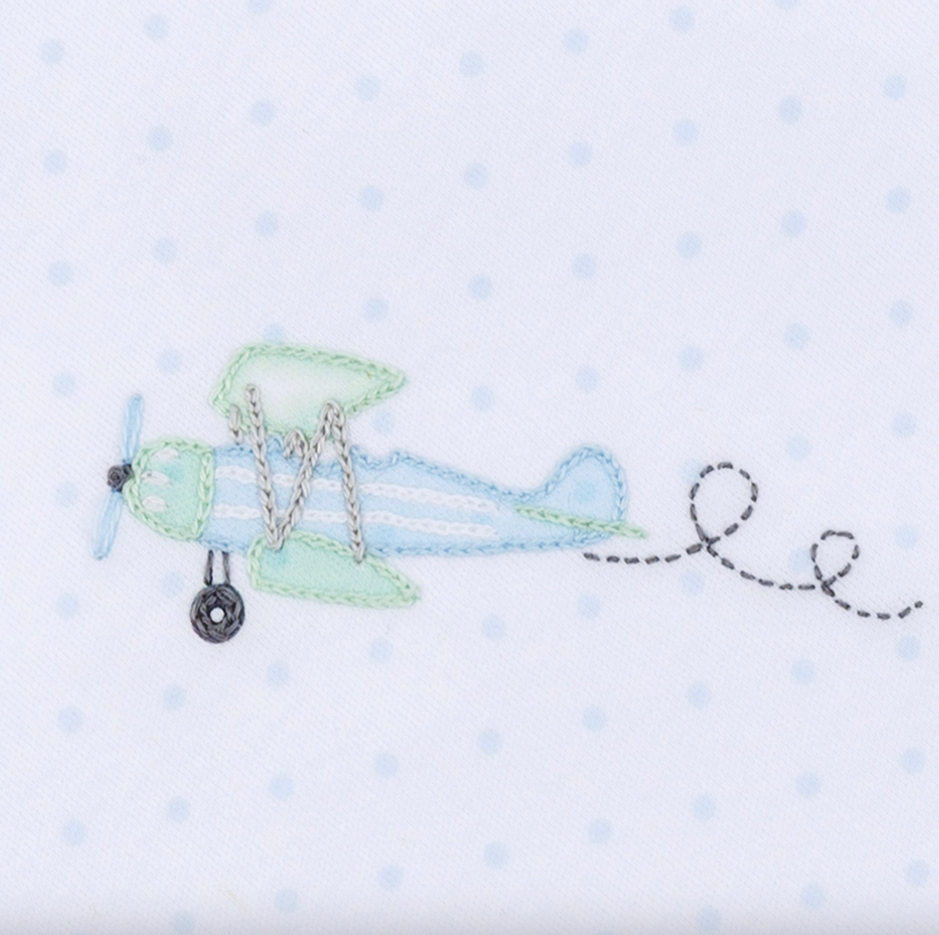 Emroidered Airplane Footie