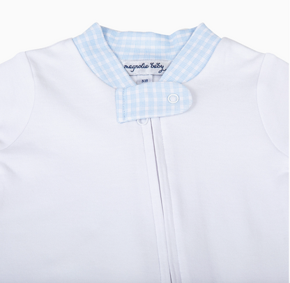 Checkered Zippered Footie