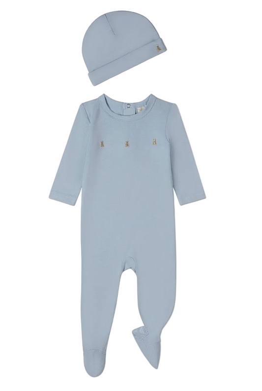 Teddy Bear Footie with Hat