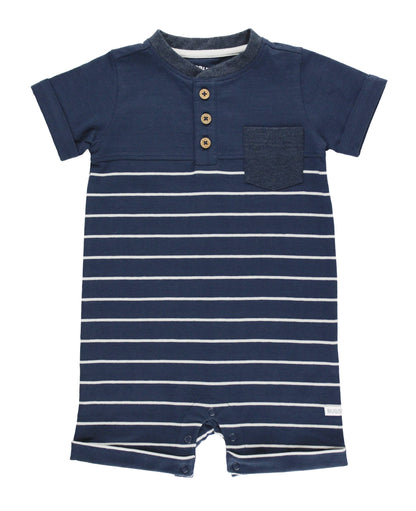 Stripe Henley Romper