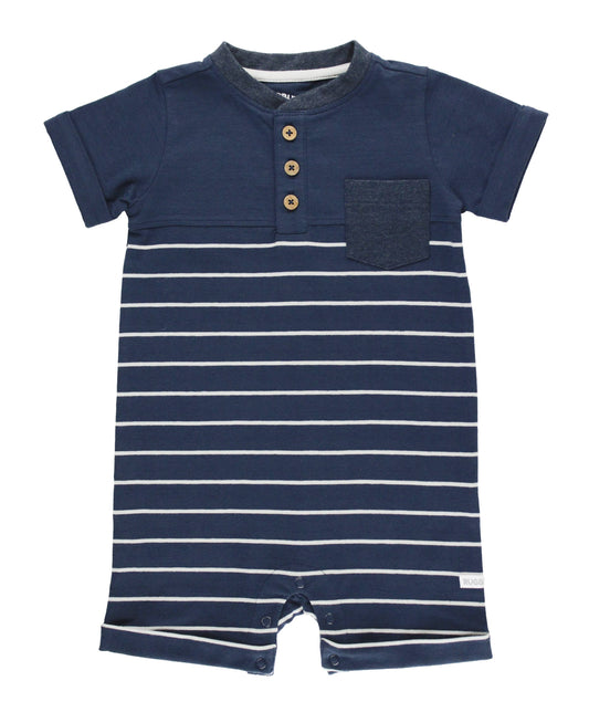 Stripe Henley Romper